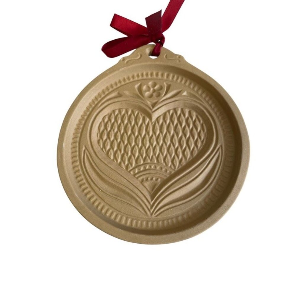 1992 Brown Bag Cookie Pennsylvania Heart Clay Cookie Stamp & Recipe Book